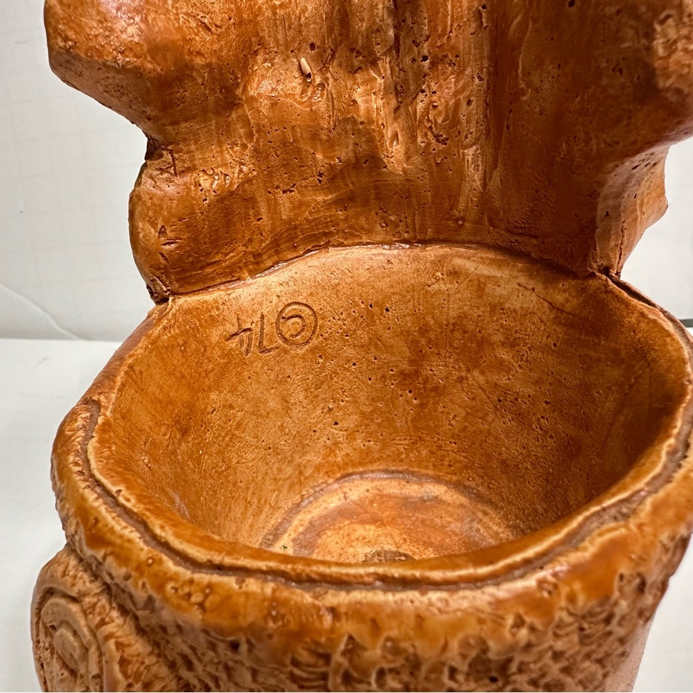 VTG 1974 Elephant Planter Terra Cotta in Color Unknown Material & Maker - Picture 8 of 11
